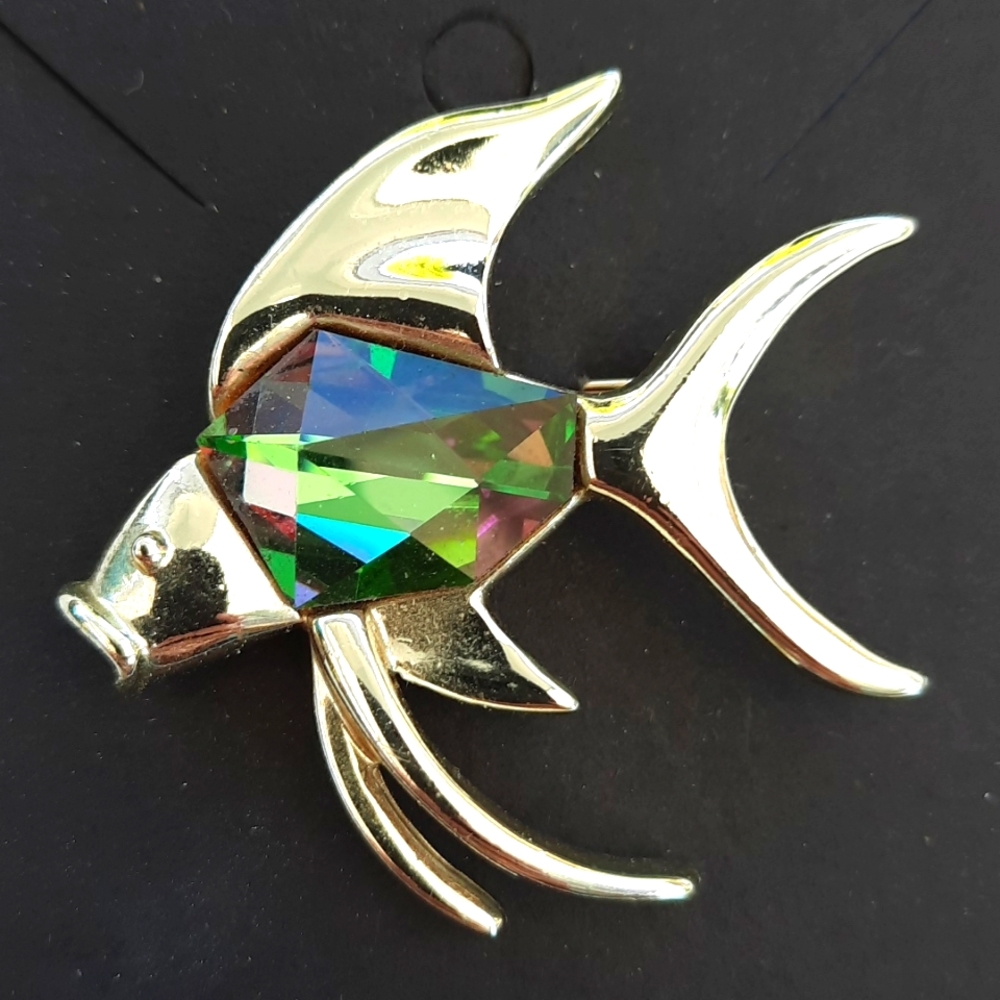Vintage Sarahoov Angelfish Brooch